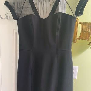 Maggy London Illusion Yoke Cocktail Dress